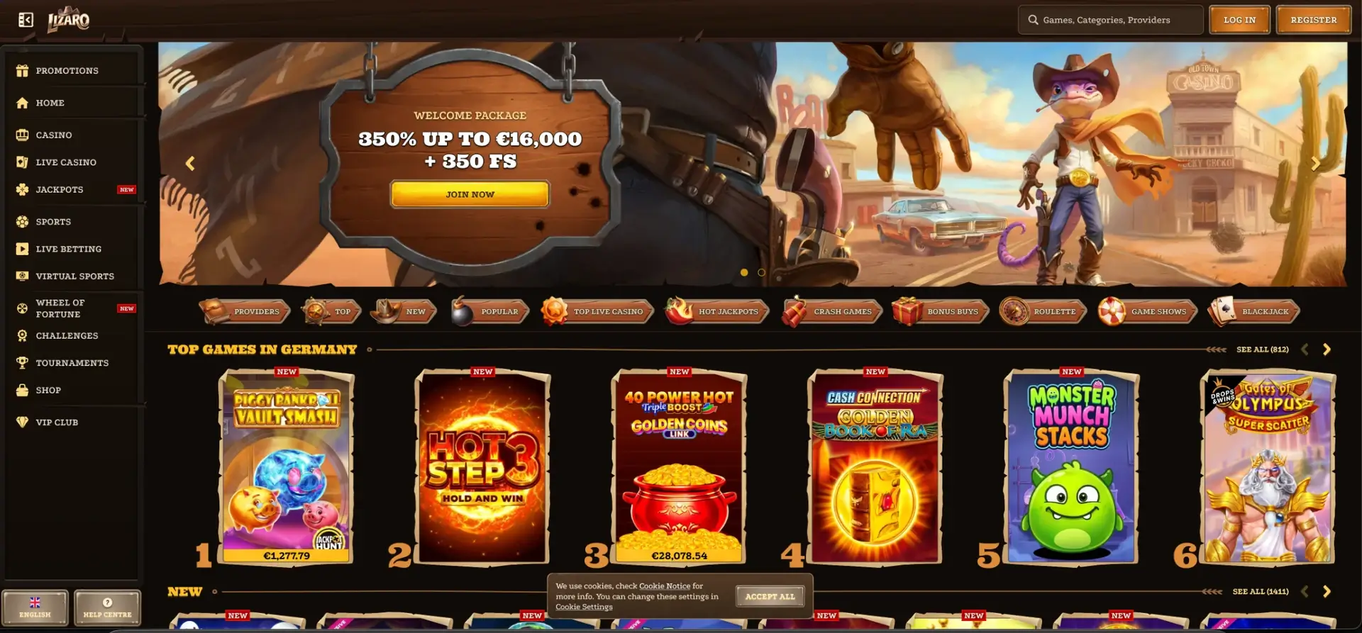 Lizaro sur Lizaro Casino